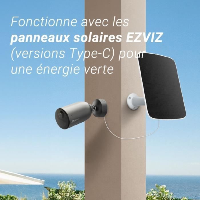 Motorized outdoor camera - EZVIZ - EB3 4G - 4G battery - AI detection - Color night vision - Integrated siren