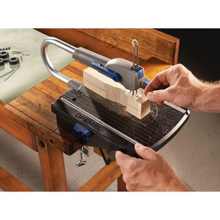 Scie A Chantourner Dremel MS20 (Moto-Saw, delivered with 5 blades and 1 adaptation for modelism and fine cuts)