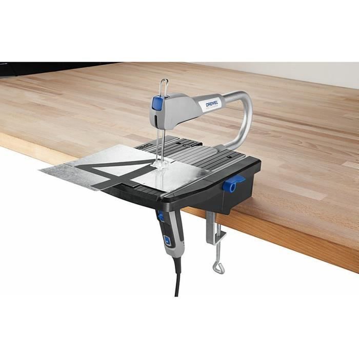 Scie A Chantourner Dremel MS20 (Moto-Saw, delivered with 5 blades and 1 adaptation for modelism and fine cuts)
