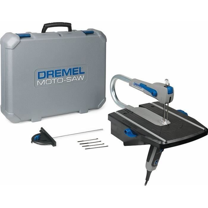 Scie A Chantourner Dremel MS20 (Moto-Saw, delivered with 5 blades and 1 adaptation for modelism and fine cuts)