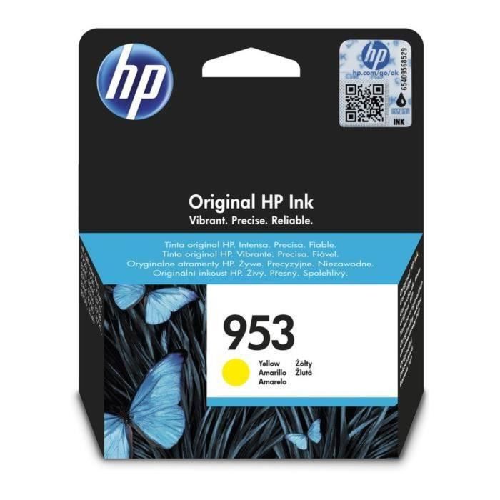 HP 953 Genuine Yellow Ink Cartridge for HP OfficeJet Pro 8710/8715/8720 (F6U14AE)