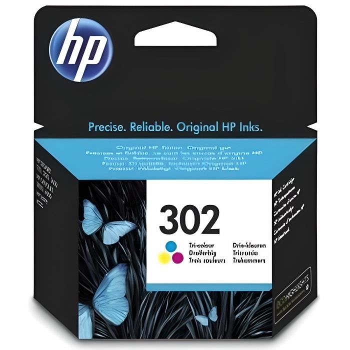 HP 302 Genuine Three-color Ink Cartridge for HP DeskJet 2130/3630 and HP OfficeJet 3830 (F6U65AE)