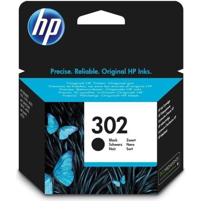 HP 302 Genuine Black Ink Cartridge for HP DeskJet 2130/3630 and HP OfficeJet 3830 (F6U66AE)