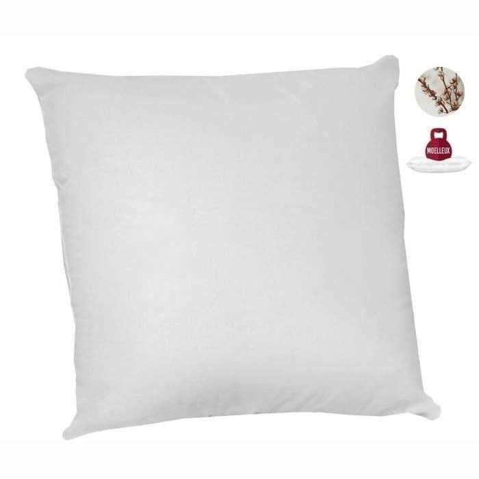 Set of 2 anti-mite pillows - 60 x 60 cm - 100% organic cotton - ABEIL