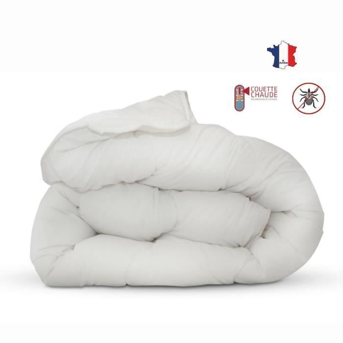 Anti -Acurian duvet - 220 x 240 cm - hot - 400 g/m² 2 people - White - Abeil
