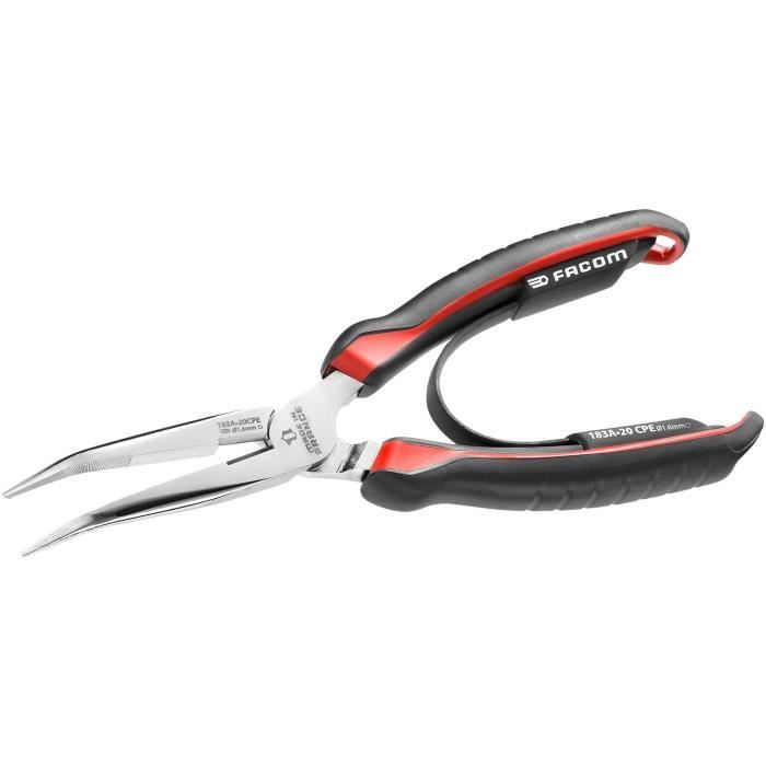 Half -round beacons tapered at 90 ° Facom - 183a.20cpepb - fine and finely striated beak to strengthen the socket