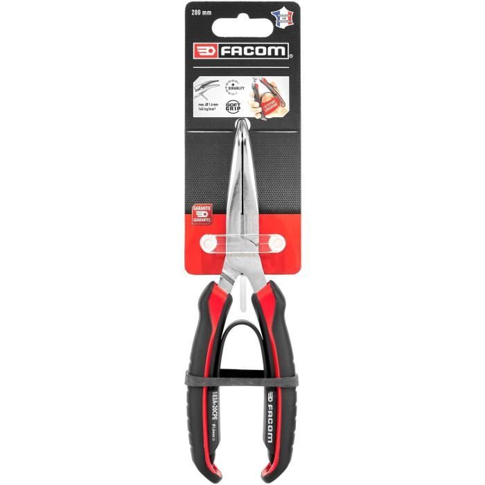 Half -round beacons tapered at 90 ° Facom - 183a.20cpepb - fine and finely striated beak to strengthen the socket