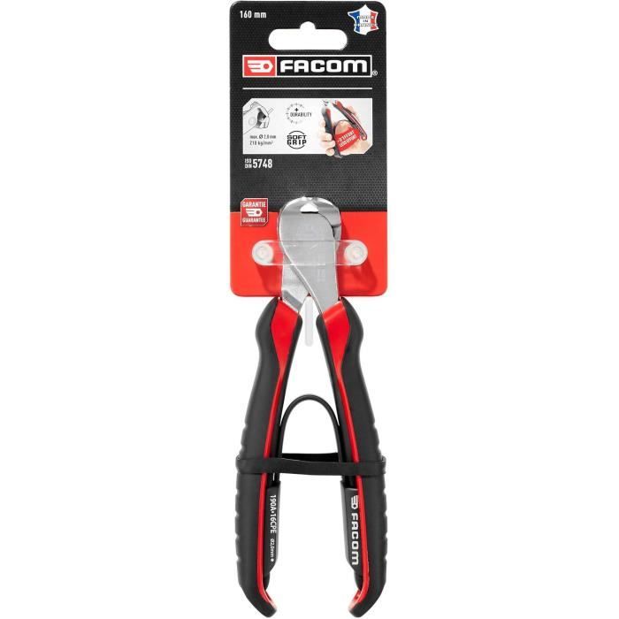 Cutting pliers - FACOM - 190A.16CPEPB - High performance front Piano wire - 160 mm