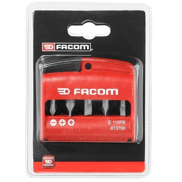 10 mixed jacks of screwing 1/4 '' + EMBOUT - FACOM - E.110PB