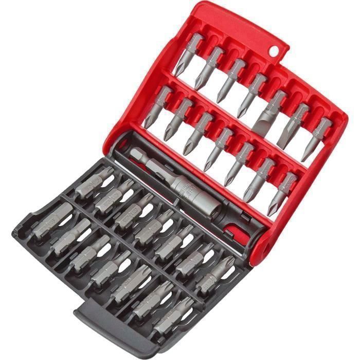 Box 28 tips (slit / pH / pz / 6 sides / torx) - Facom - E.120PB