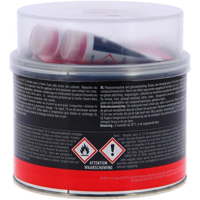 Facom Mastic Armed - Chased in glass fibers - 600 g