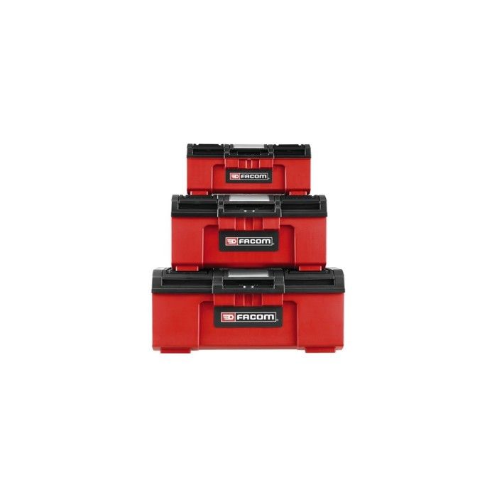 FACOM 19 '' PLASTIC TOOLBOX 2 storage compartments. Locking by padlock Dimensions 486 x 266 x 236 m