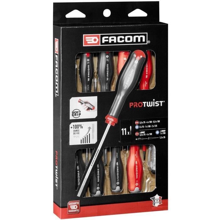 Set of 11 PROTWIST screwdrivers - FACOM - AT.11PB