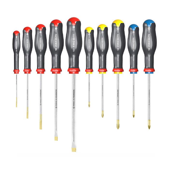 FACOM SET OF 10 PROTWIST SCREWDRIVERS