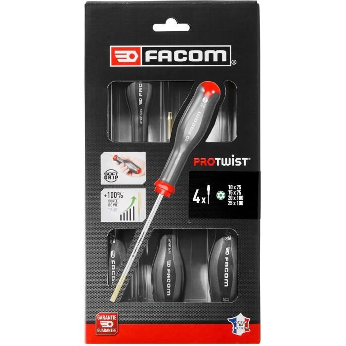 FACOM SET OF 4 PROTWIST RESISTORX / ATXR SCREWDRIVERS