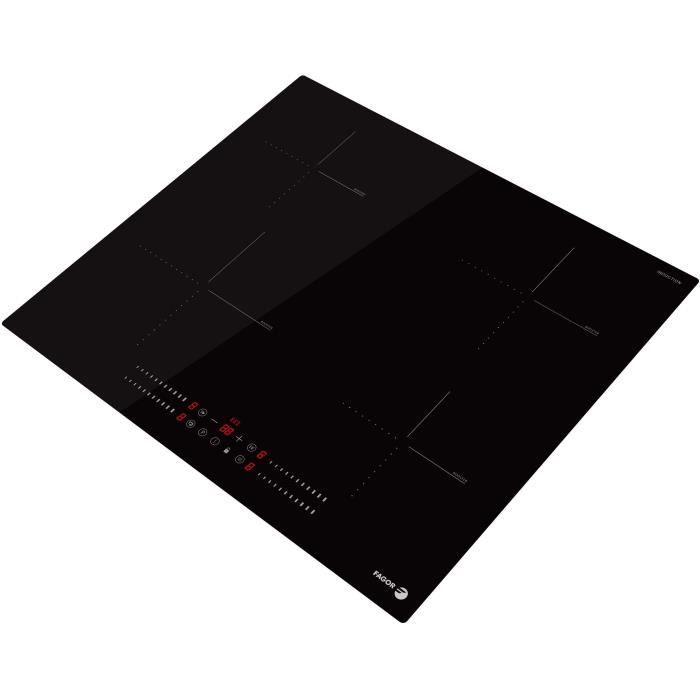 Hob - FAGOR - FTI468 - 59 cm - 4 induction burners - Black glass