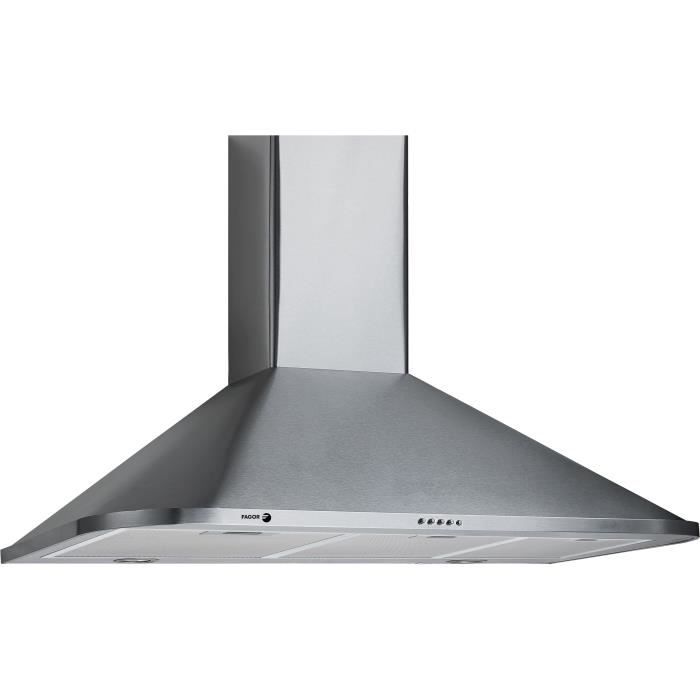 Pyramid hood - FAGOR - FAH3419 - 76-124 x 90 x 50 cm - Silver