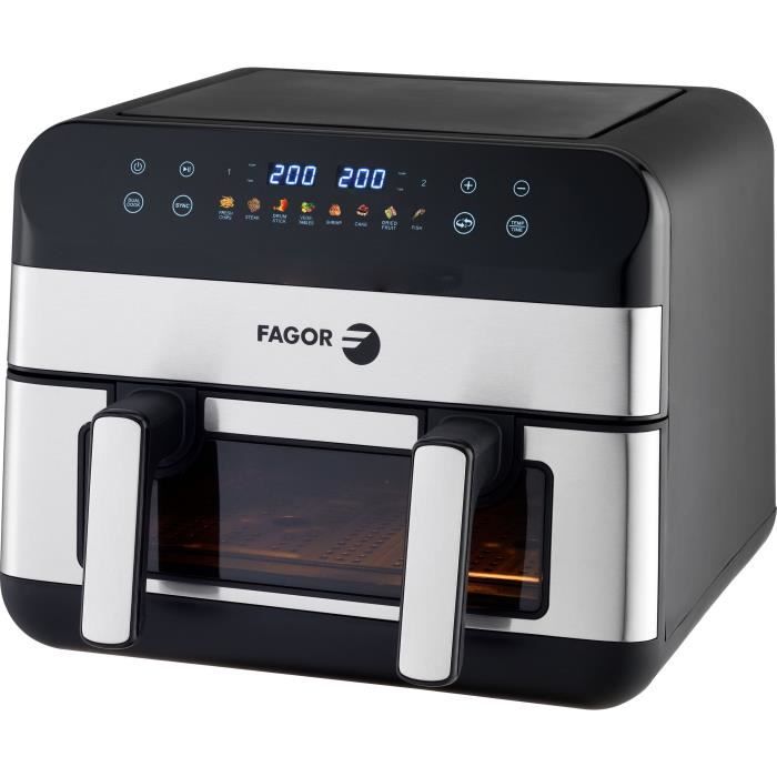 Oil-free fryer - FAGOR - Airfryer FGF10 - 10L - 2400 W - Touch screen - 8 pre-recorded modes - Large cooking tank