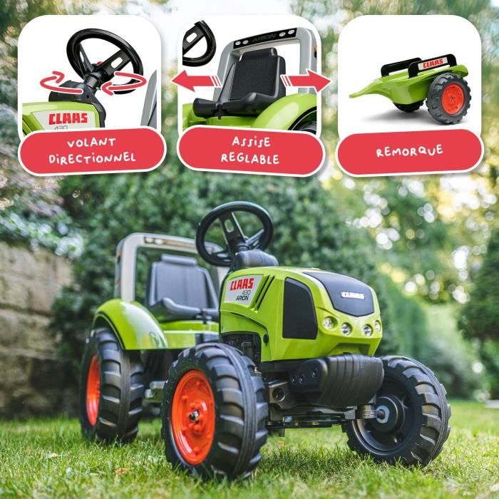 FALK CLAAS Arion 430 pedal tractor with trailer - 1040AB