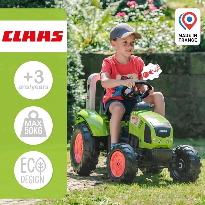 FALK CLAAS Arion 430 pedal tractor with trailer - 1040AB