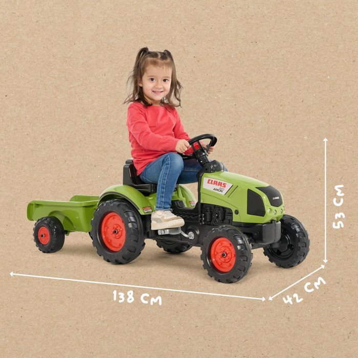 FALK Claas Arion 410 Pedal Tractor + Trailer