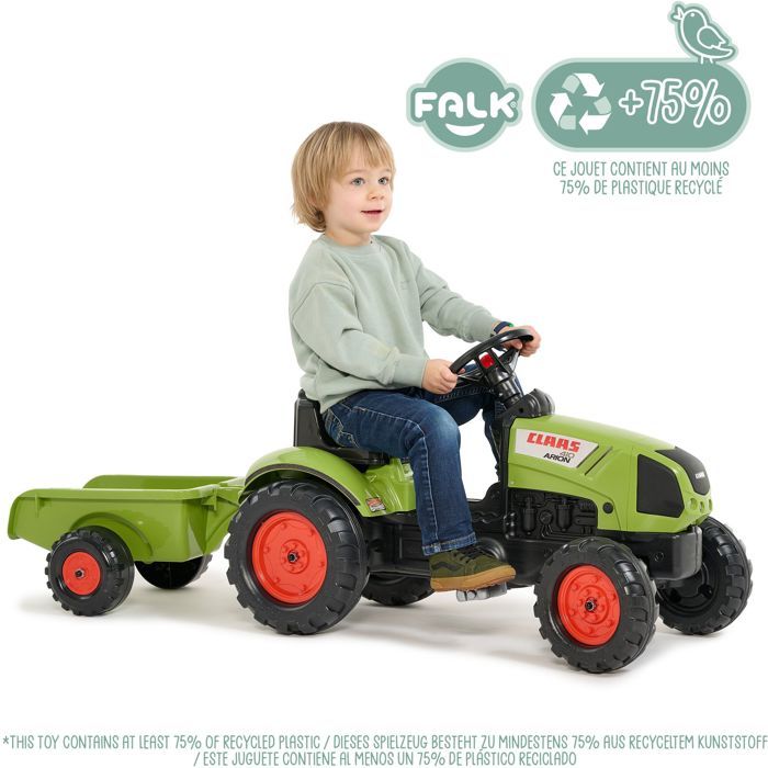 FALK Claas Arion 410 Pedal Tractor + Trailer