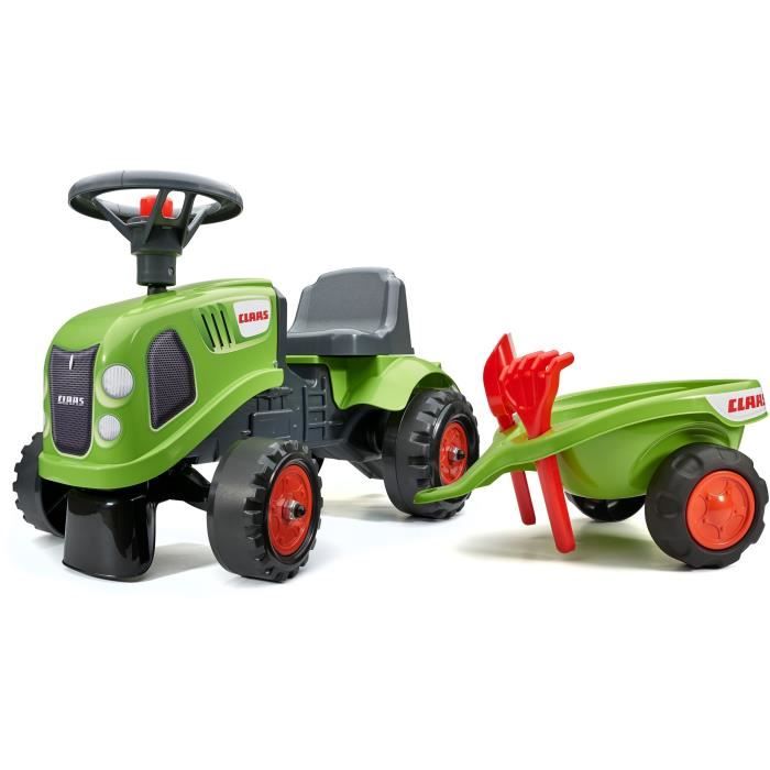 FALK - 212C - Claas tractor carrier with trailer, shovel and rake