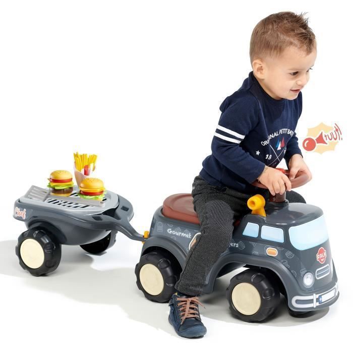 FALK - Food Truck Carrier - opening seat, steering wheel with horn, trailer and accessories
