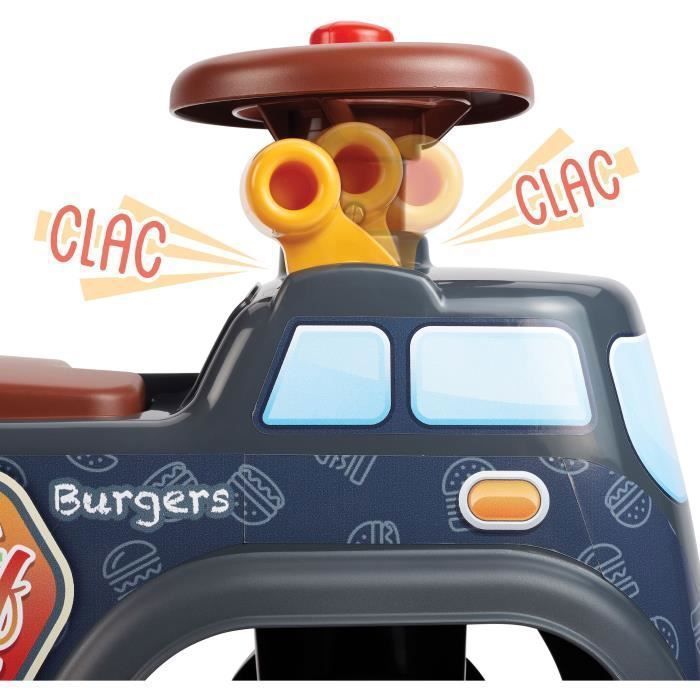 FALK - Food Truck Carrier - opening seat, steering wheel with horn, trailer and accessories
