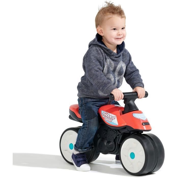 Falk motorcycle balance bike - Street Champion - silent wheels - Red