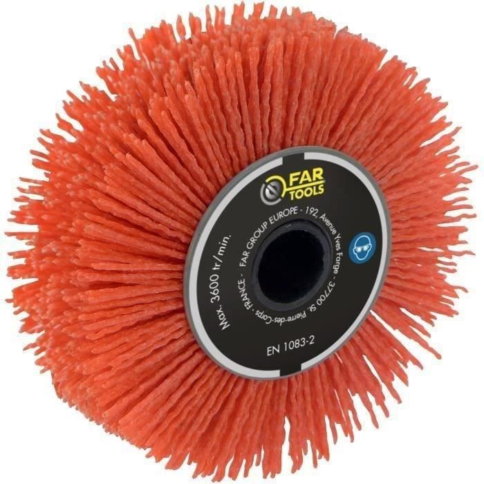 Fartools precision brush with abrasive nylon Ø120mm/l20mm