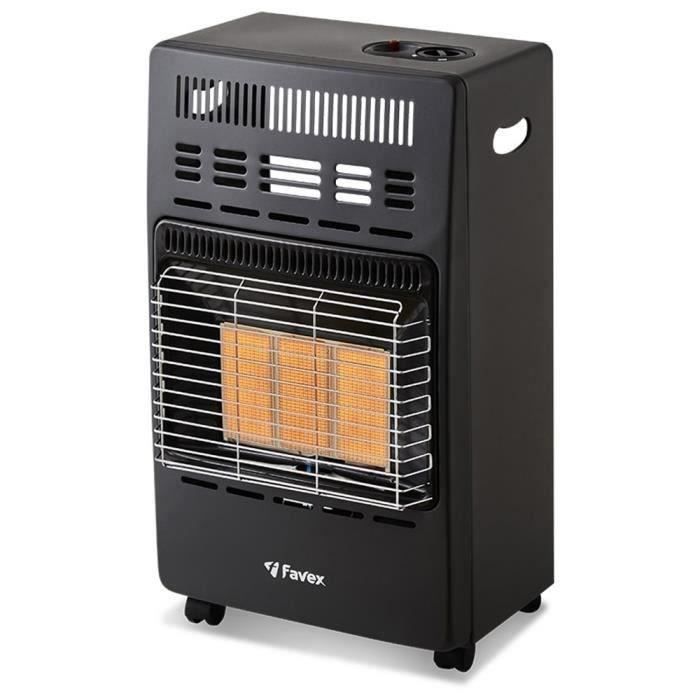 KERN infrared auxiliary heating with butane gas - Piezo ignition - Heating surface up to 40 m² - 3 power levels