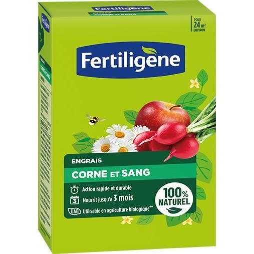 FERTILIGENE horn and blood fertilizer - FCOSAN12 - 1.2 kg - Fast and long-lasting action - Nourishes up to 3 months