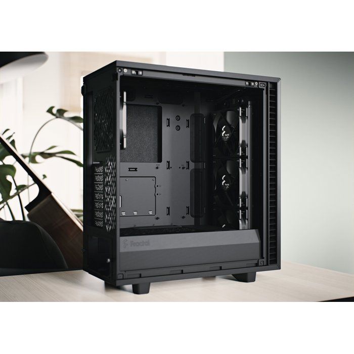 FRACTAL DESIGN PC CASE Define 7 Compact - Solid Panel - Black - ATX Format (FD-C-DEF7C-01)