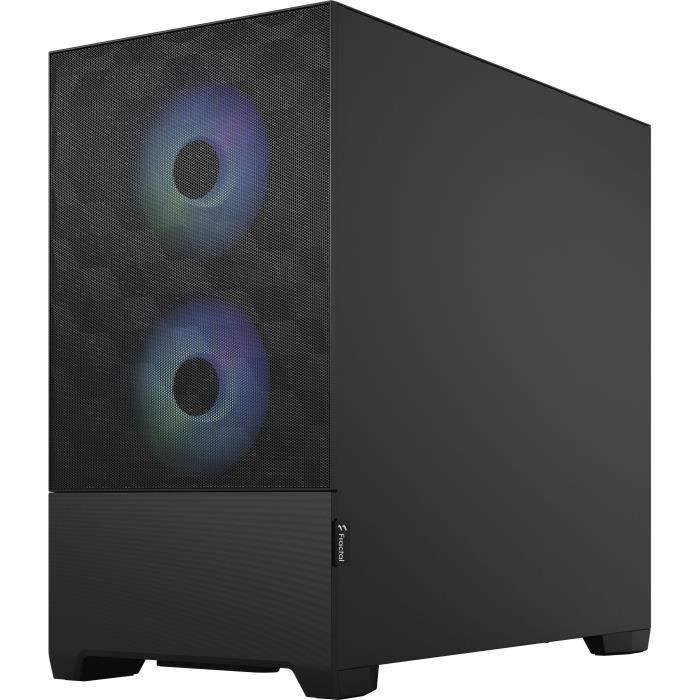 FRACTAL DESIGN - Pop Mini Air RGB Black TG - PC case - Black (FD-C-POR1M-06)