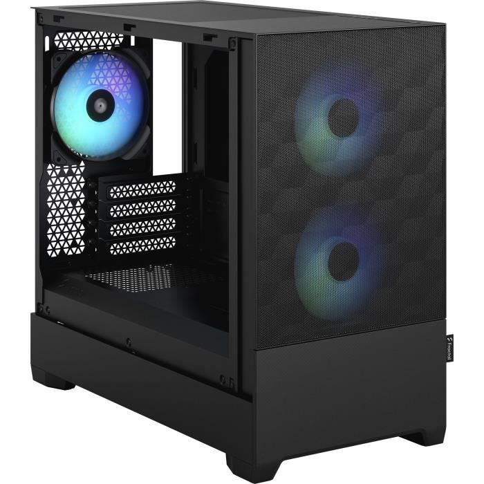 FRACTAL DESIGN - Pop Mini Air RGB Black TG - PC case - Black (FD-C-POR1M-06)