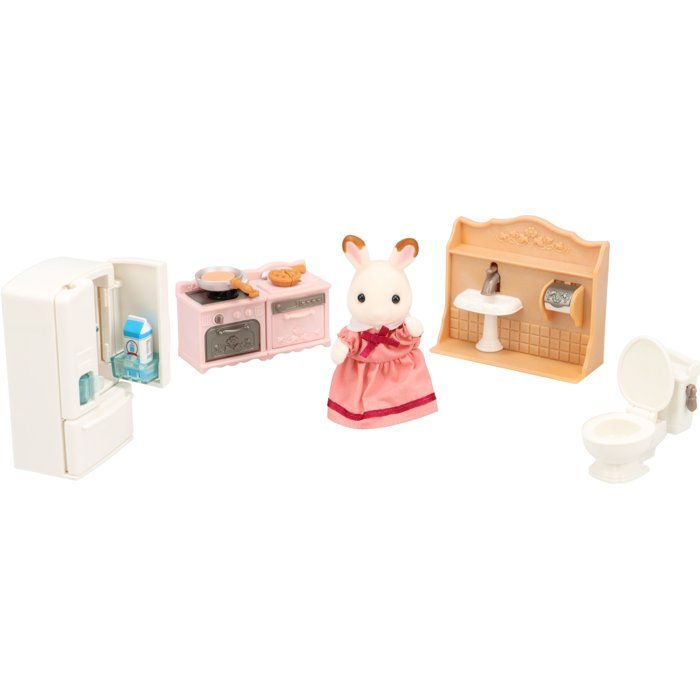 The Cozy Cottage and Maman furnishings set - Sylvanian Families - 5449 - From 3 years old