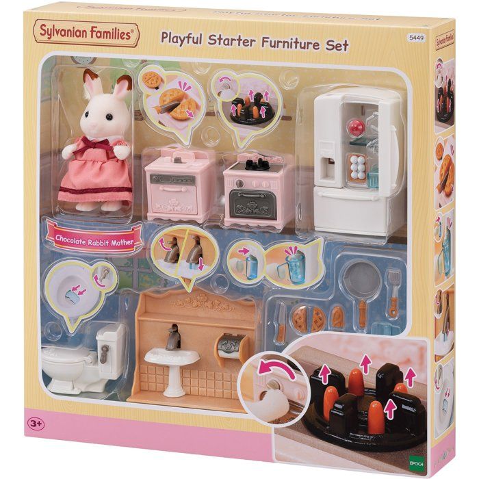 The Cozy Cottage and Maman furnishings set - Sylvanian Families - 5449 - From 3 years old