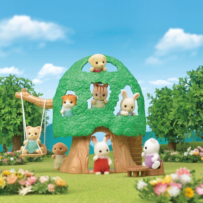 SYLVANIAN FAMILIES 5318 The Hut and Baby Ecureuil Roux