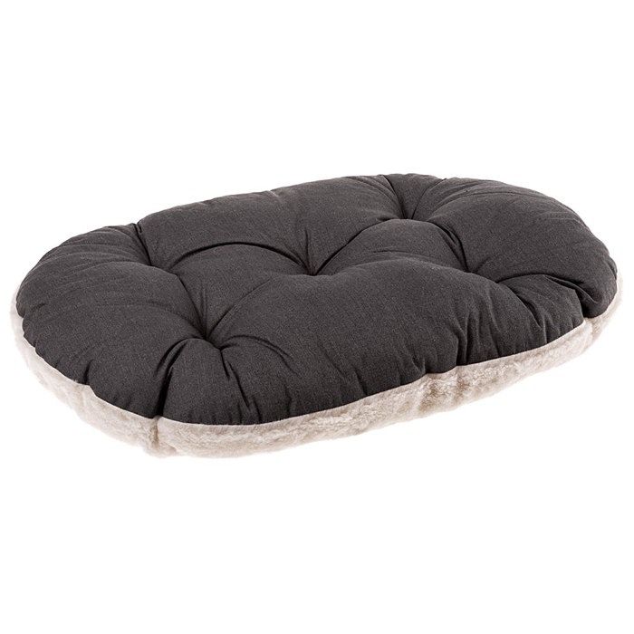 Cushion - FERPLAST - RELAX 78/8 - 78 x 50 cm - Fabric and fur