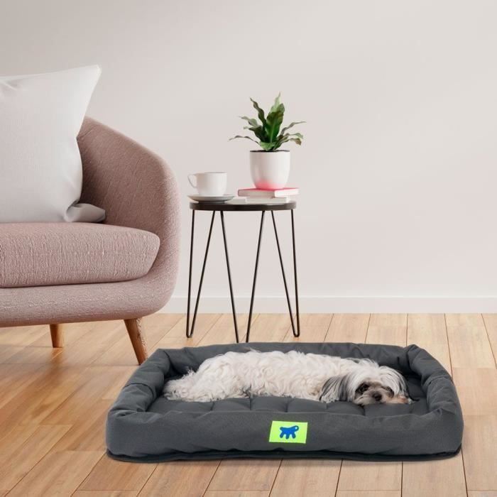 Dog mattress - FERPLAST - TENDER TECH - 61 x 46 x 5 cm - Black - Removable cover