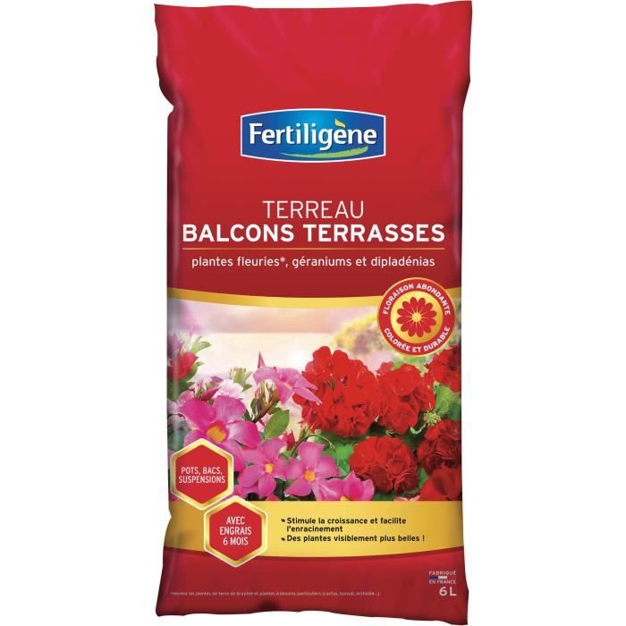 FERTILIGeNE - Soil balconies terraces 6L