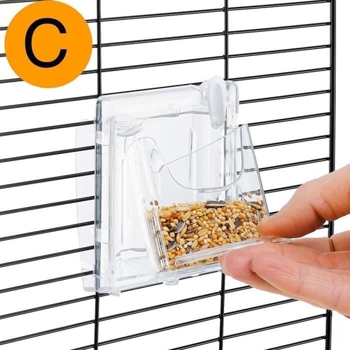 Canary cage - FERPLAST - PIANO 4 - 59 x 33 x 55 cm - White