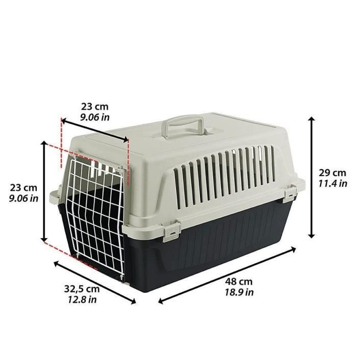 Transport basket for cats and small dogs ATLAS 10EL - Plastic - FERPLAST