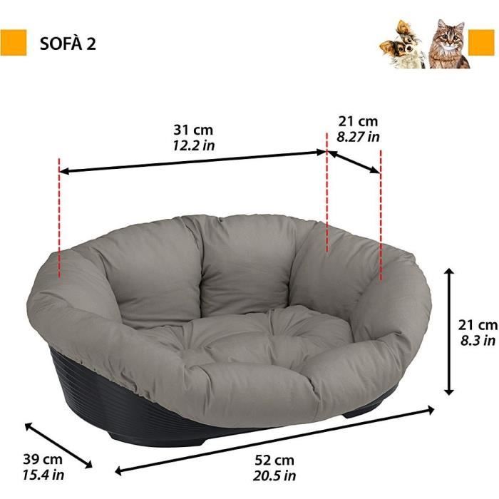 Basket - FERPLAST - SOFA 2 - With patterned cushion 1