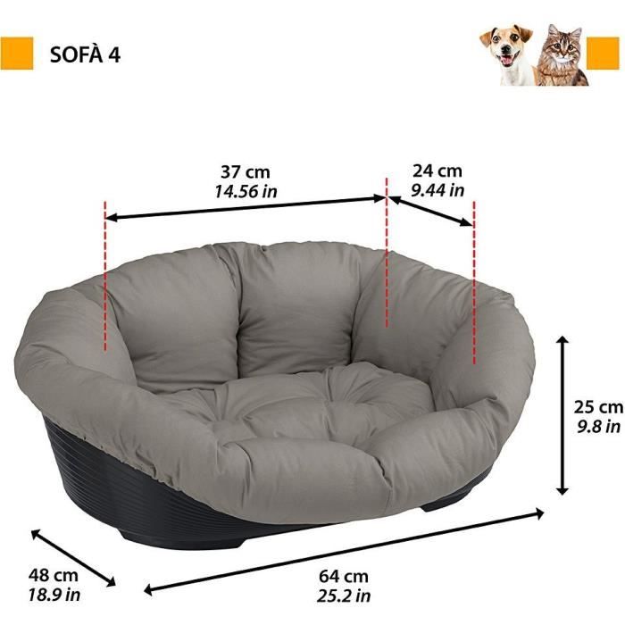 Basket - FERPLAST - SOFA 4 - With patterned cushion 1