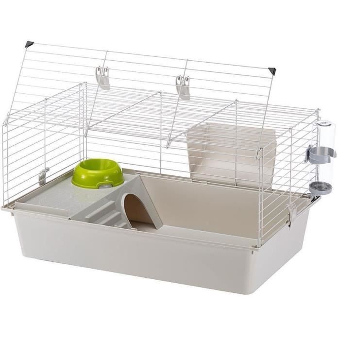 Cage - FERPLASTE - CAVIE 80X1 - 77 x 48 x 42 cm - Light gray