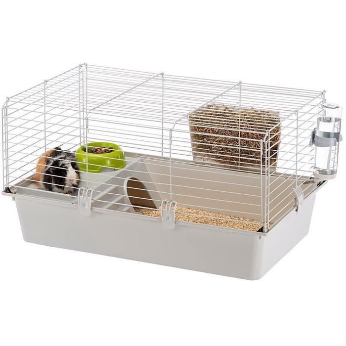 Cage - FERPLASTE - CAVIE 80X1 - 77 x 48 x 42 cm - Light gray