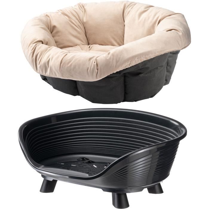 Basket - FERPLAST - SOFA THRONE 4 - With cushion - Black