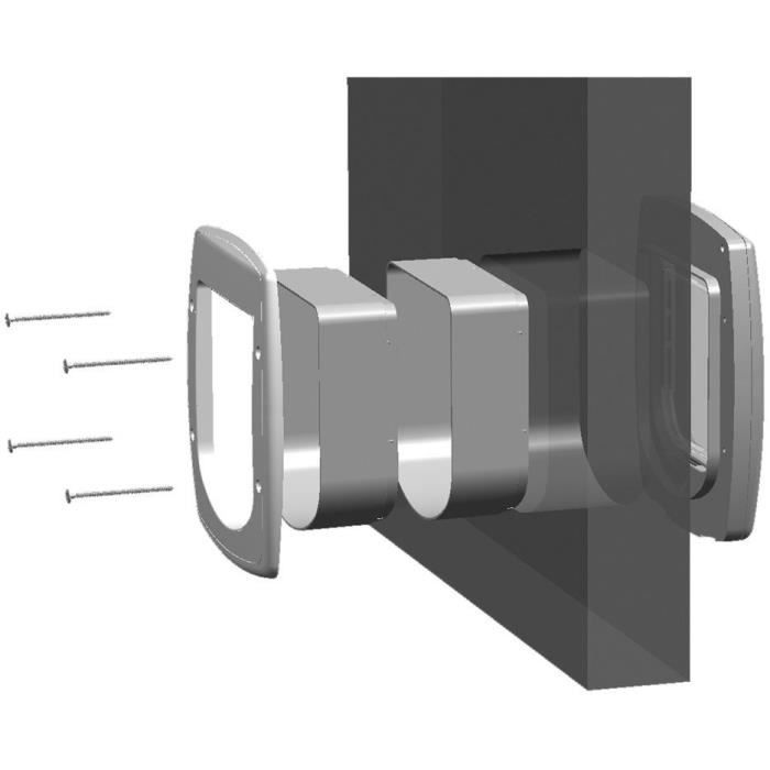 Extension tunnel - FERPLAST - For Swing 3/5 cat flaps - Gray